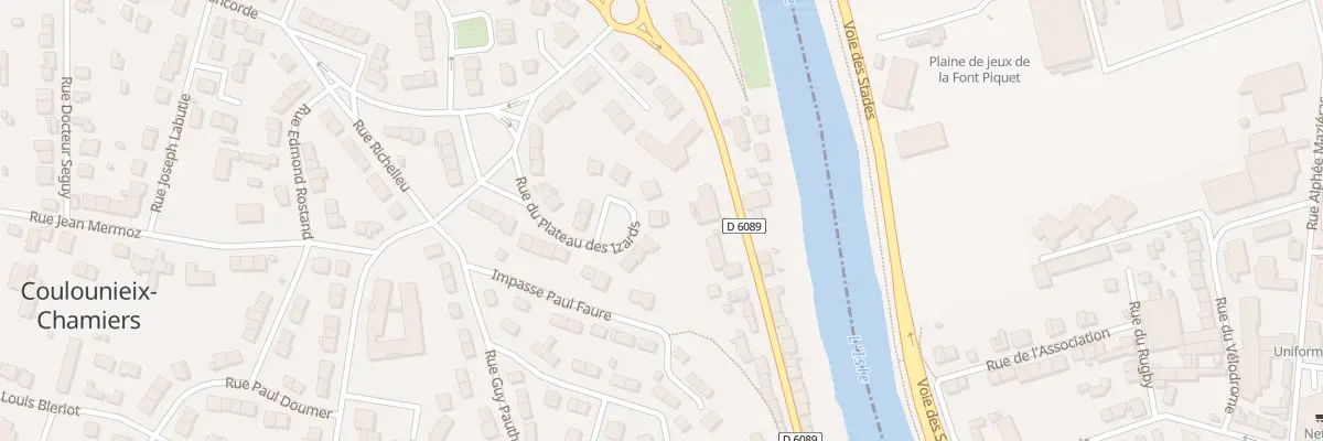 Plan du 28 Rue du Plateau des Izards à Coulounieix-Chamiers