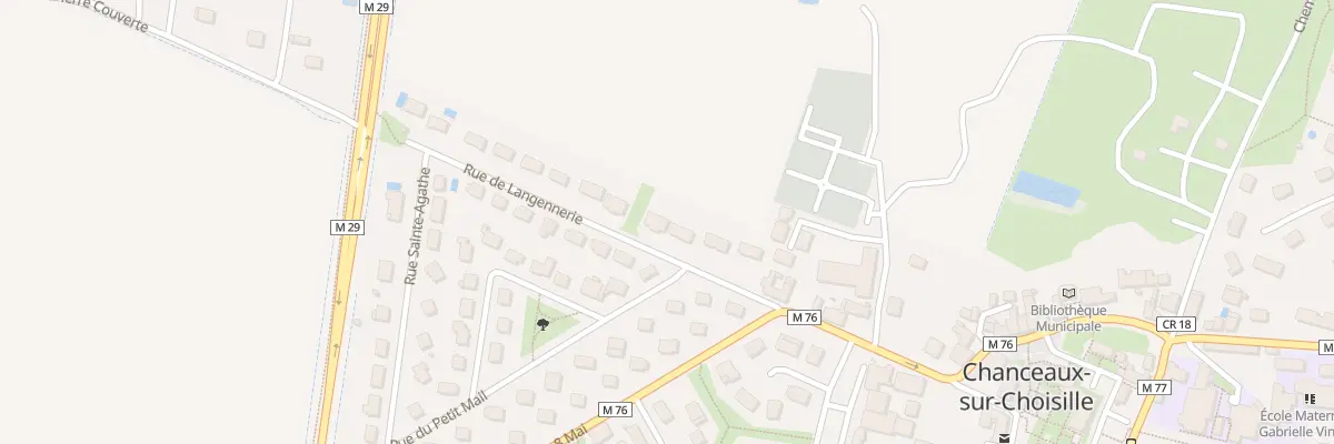 Plan du 21 Rue de Langennerie à Chanceaux-sur-Choisille