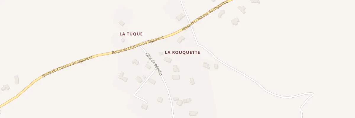 Plan du 828 Côte de Pépelat à Bajamont