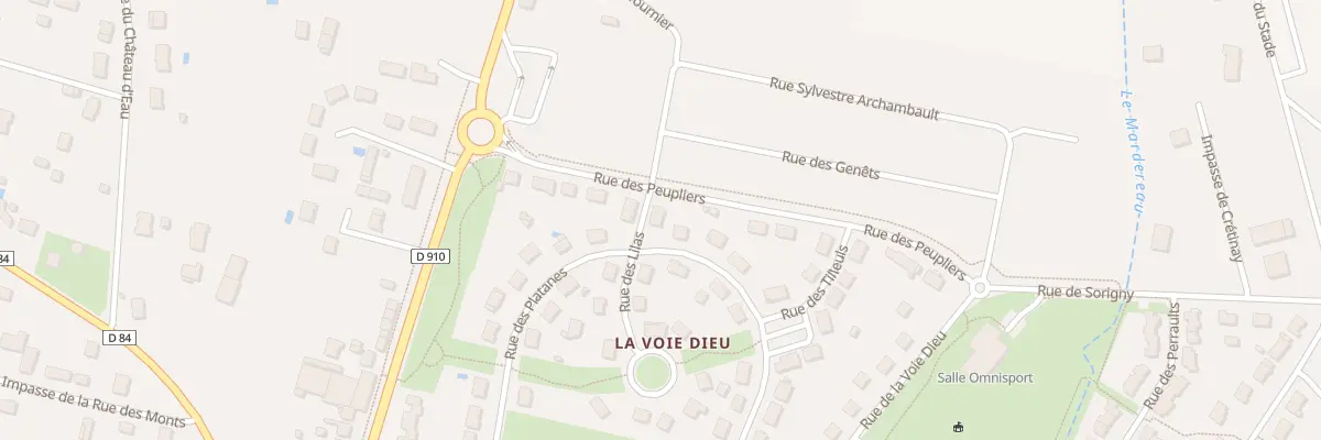 Plan du 1 Rue des Lilas à Sorigny