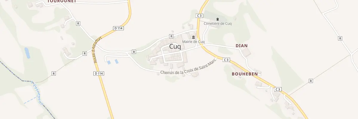 Plan du 8 Le Bourg à Cuq