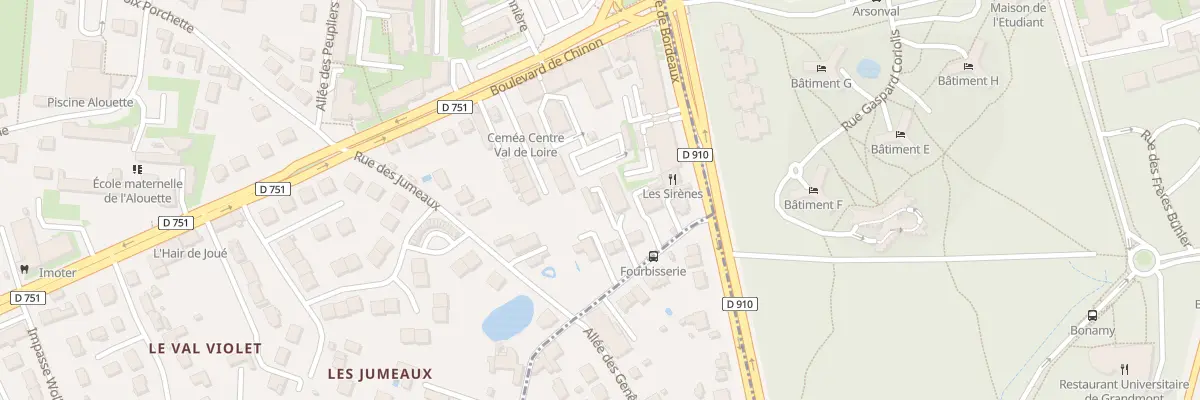 Plan du 3B Rue de la Fourbisserie à Joué-lès-Tours