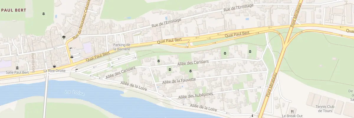 Plan du 26 All des Cerisiers à Tours