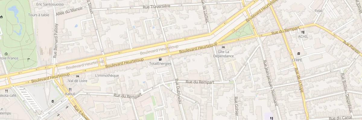 Plan du 73 Bd Heurteloup à Tours
