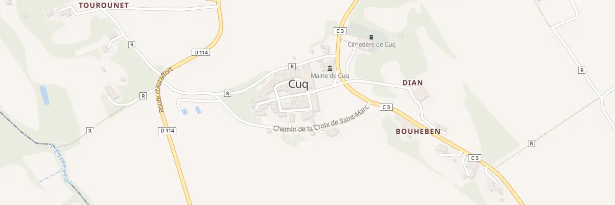 Plan du 5 Le Bourg à Cuq