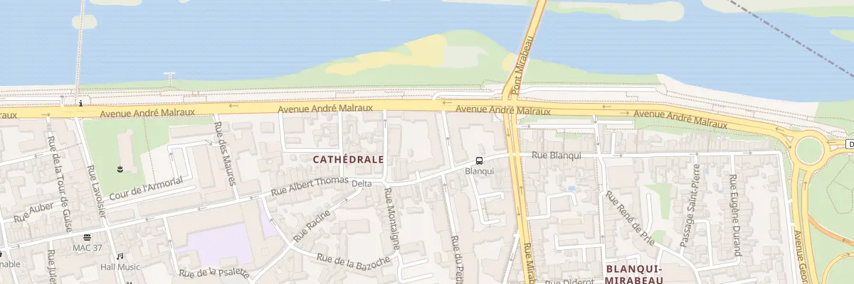 Plan du 1 Rue du Port Feu Hugon à Tours