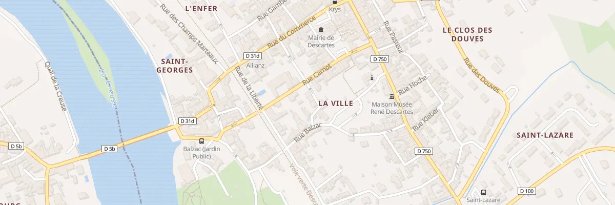 Plan du 3 Rue Alfred de Vigny à Descartes