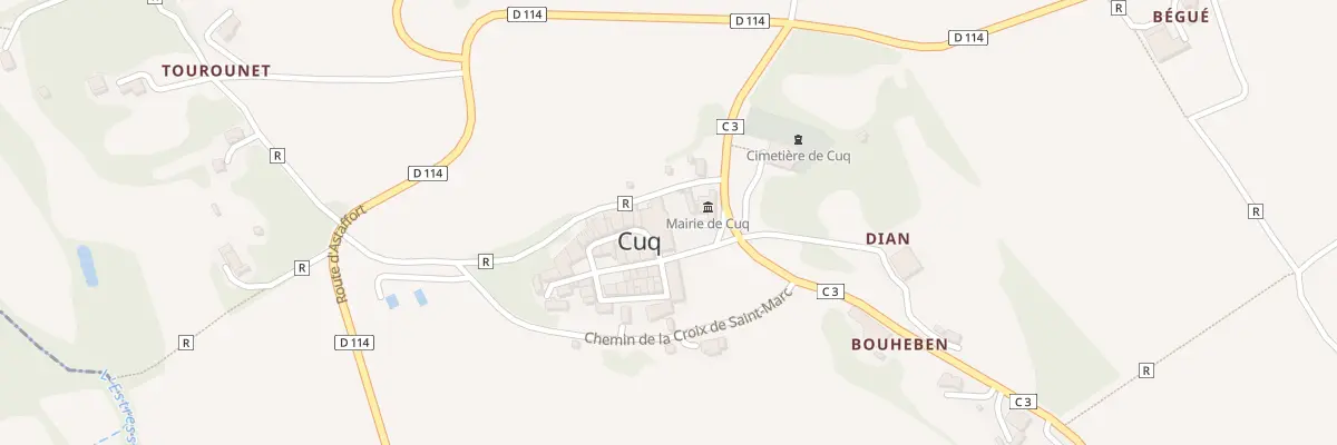 Plan du 3 Le Bourg à Cuq