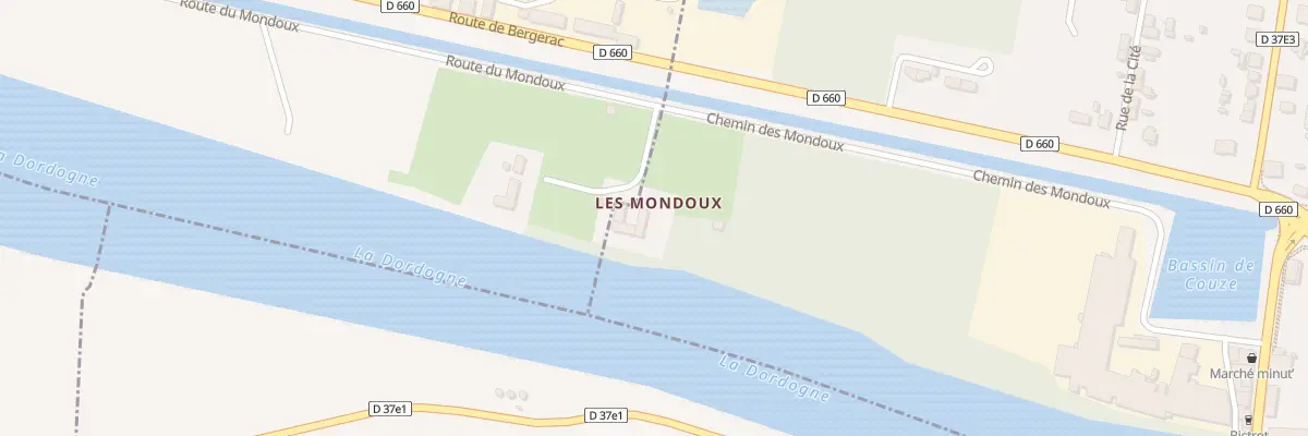 Plan du 690A Les Mondoux à Lalinde