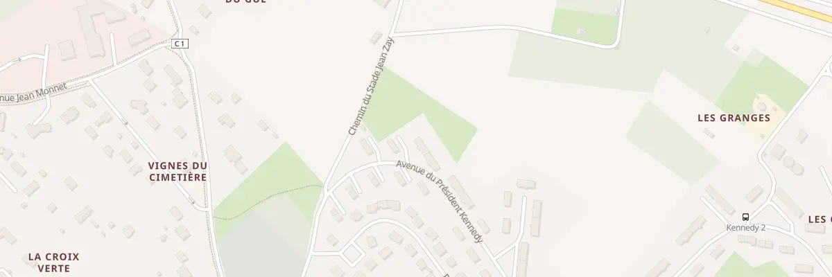 Plan du 9 Av du Pdt Kennedy à Descartes