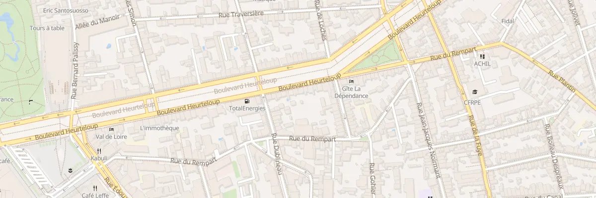 Plan du 81 Bd Heurteloup à Tours