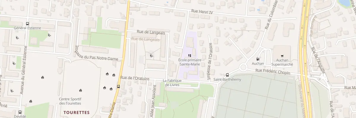 Plan du 14 All Saint-Barthélemy à Tours