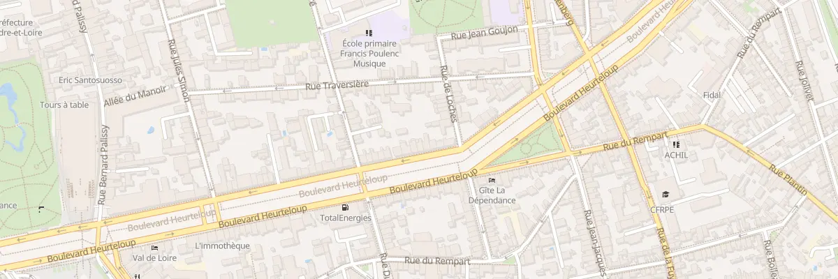 Plan du 82 Bd Heurteloup à Tours