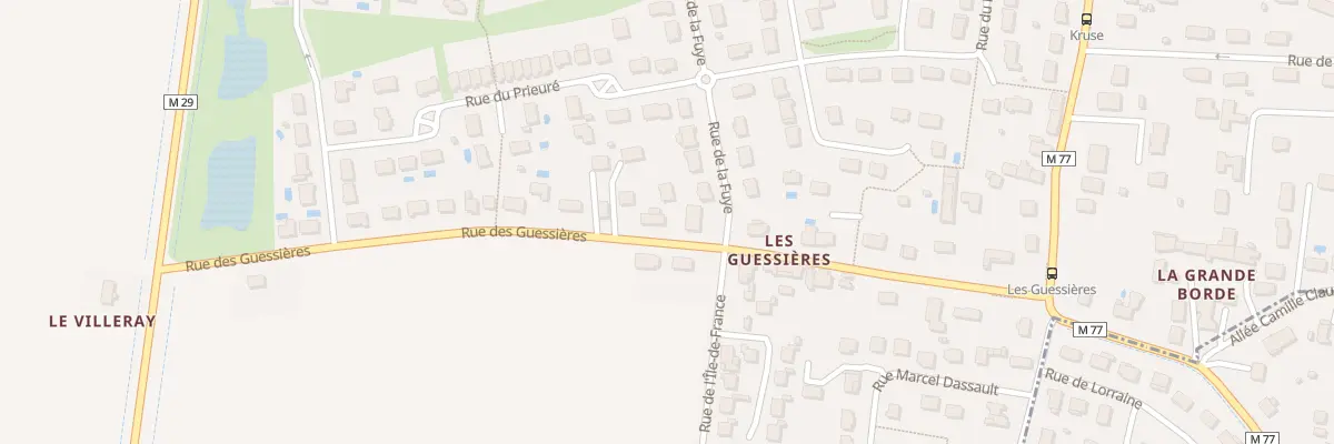 Plan du 66 Rue des Guessières à Chanceaux-sur-Choisille