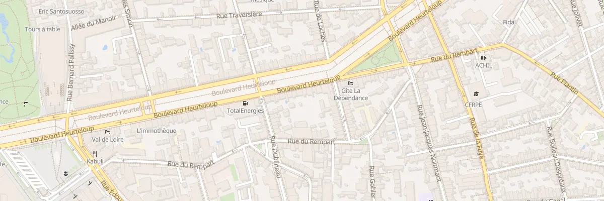Plan du 83 Bd Heurteloup à Tours