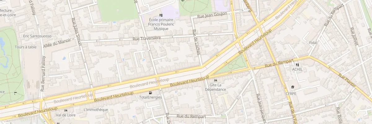Plan du 84 Bd Heurteloup à Tours