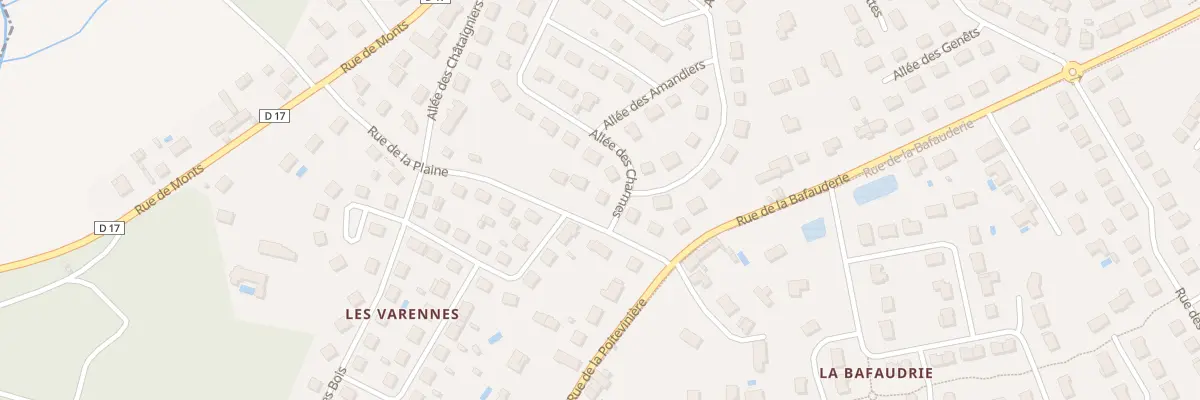 Plan du 3 Rue de la Plaine à Montbazon