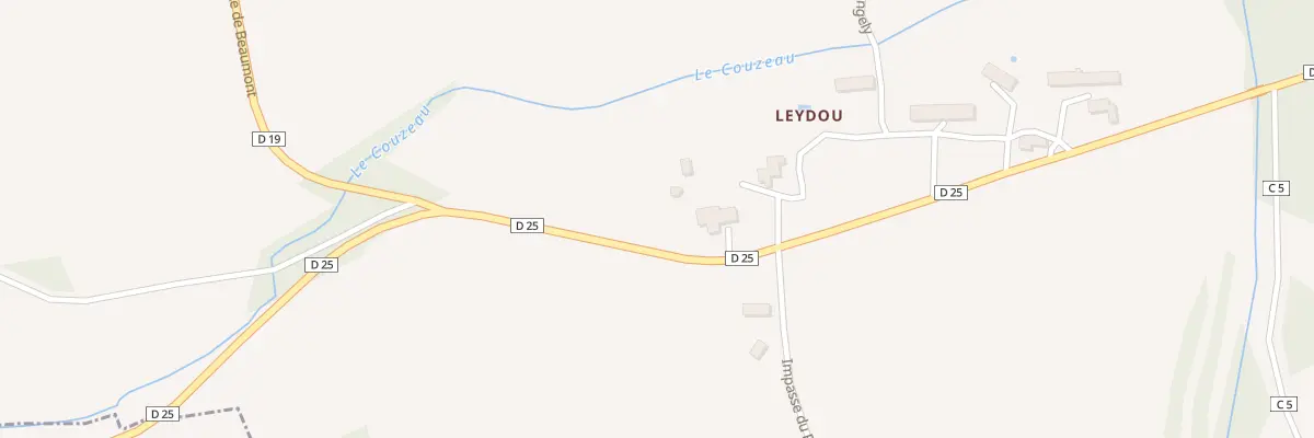 Plan du 72 Leydou à Naussannes