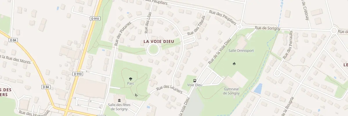 Plan du 18 Rue des Platanes à Sorigny