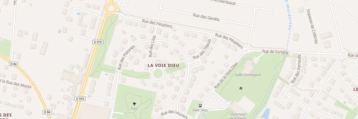 Plan du 14 Rue des Platanes à Sorigny