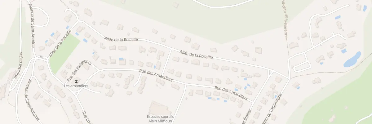 Plan du 36 All de la Rocaille à Pujols