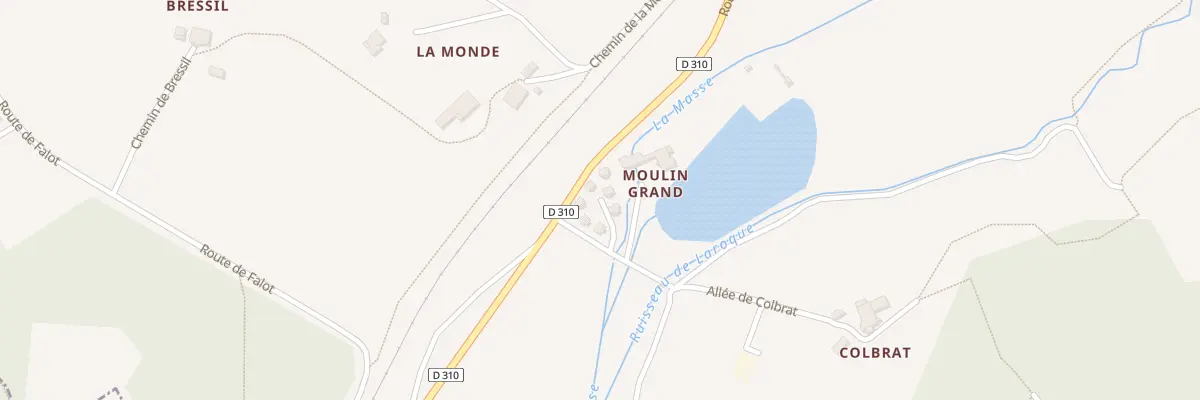 Plan du 55 Côte de Castagné à Bajamont