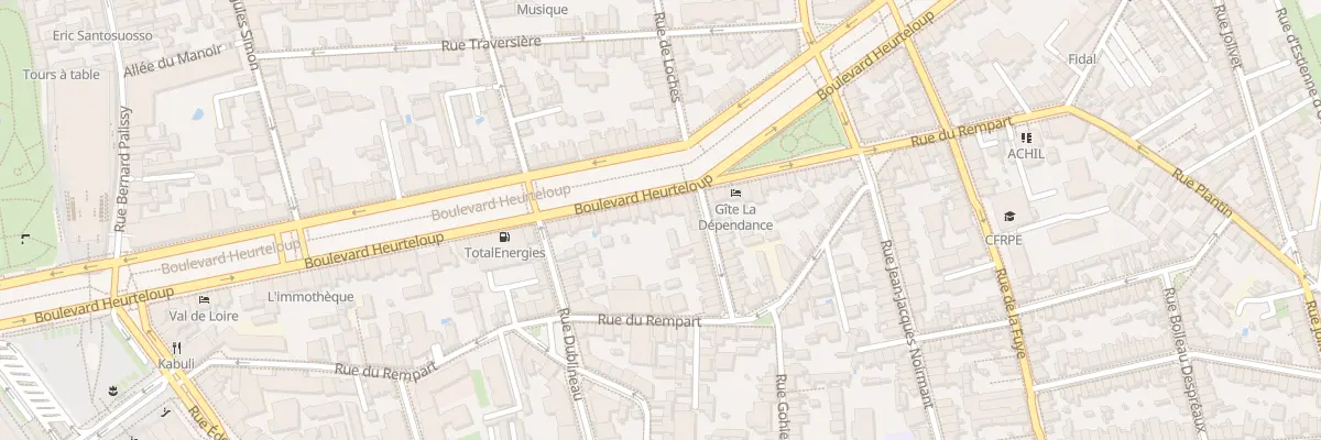 Plan du 87 Bd Heurteloup à Tours