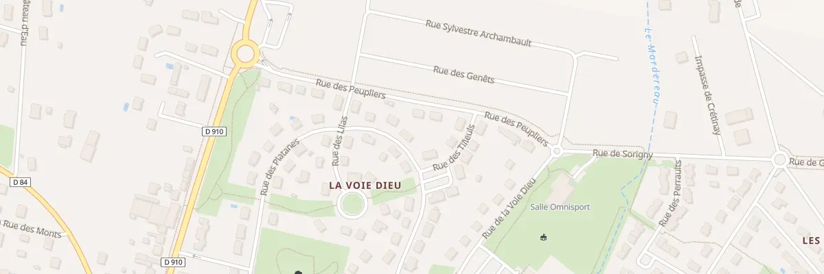 Plan du 19 Rue des Platanes à Sorigny