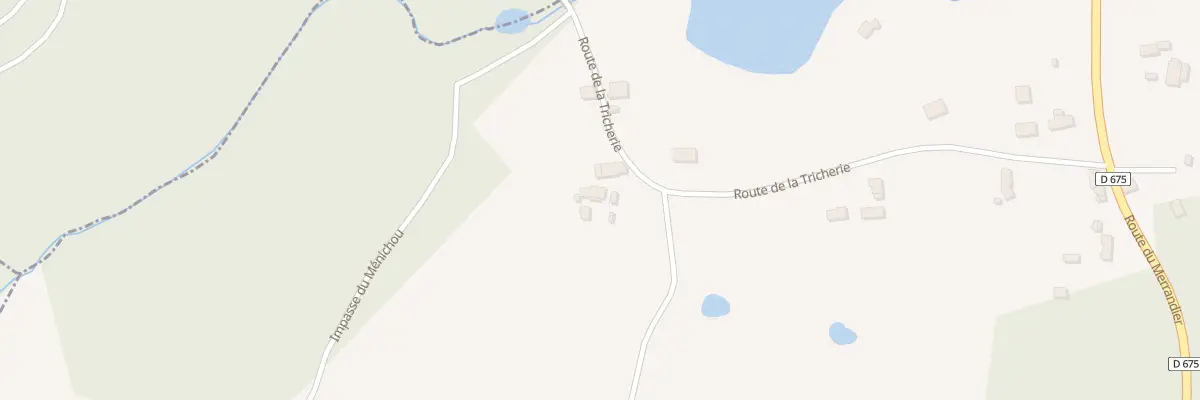 Plan du 399 Rte de la Tricherie à Augignac