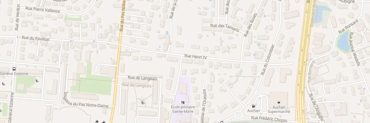 Plan du 19 Rue Henri IV à Tours