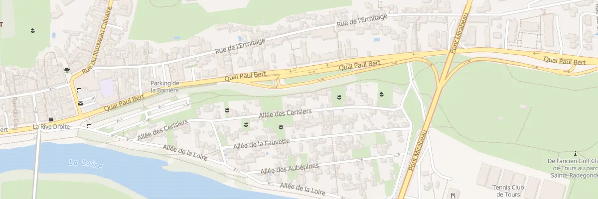 Plan du 36 All des Cerisiers à Tours