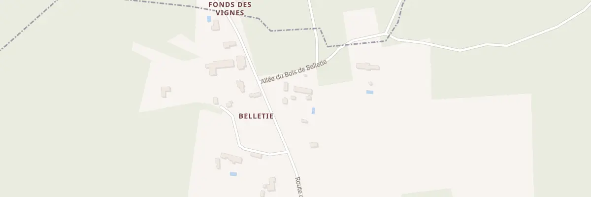 Plan du 78 Belletie à Pressignac-Vicq