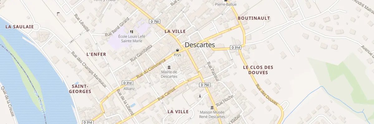Plan du 5B Rue Descartes à Descartes