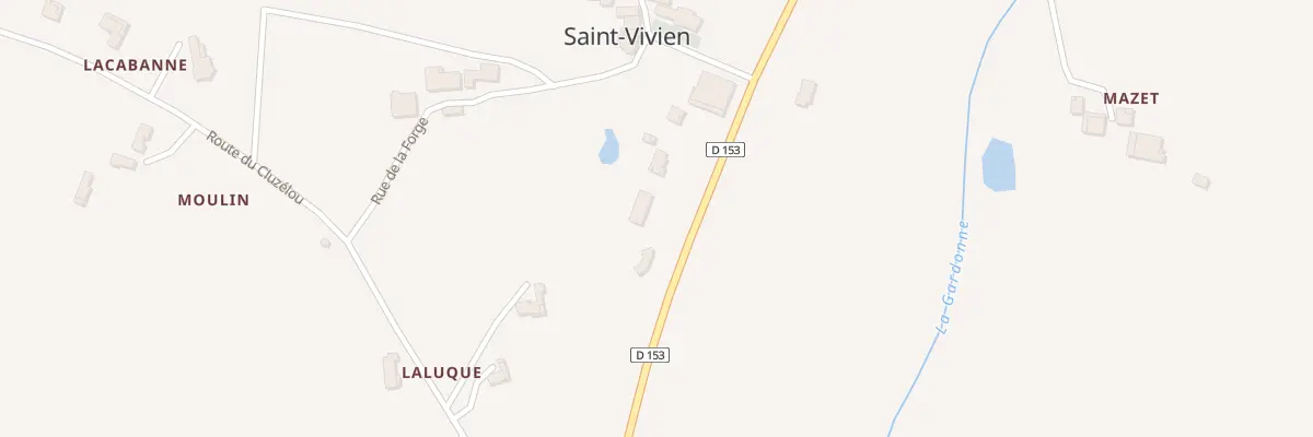 Plan du 1542 Rte de Saint Vivien à Saint-Eutrope-de-Born