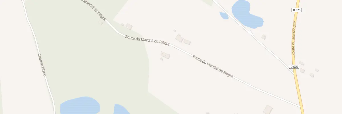 Plan du 397 Rte du Marché de Piégut à Augignac