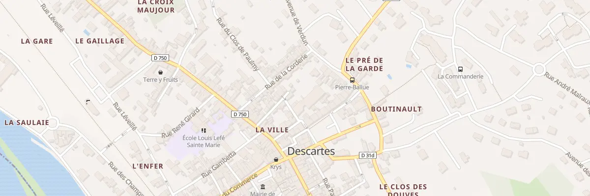 Plan du 16 Rue Rabelais à Descartes