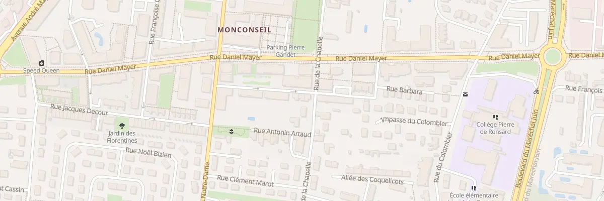 Plan du 13 Rue Gaston Monmousseau à Tours
