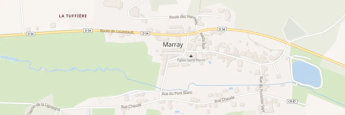 Plan du 1 Rue du Pont Blanc à Marray