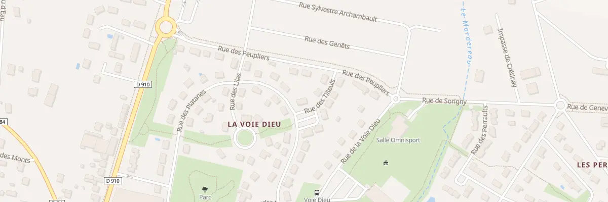 Plan du 4 Rue des Tilleuls à Sorigny