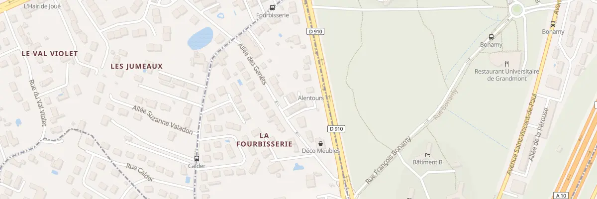 Plan du 9 All des Genêts à Chambray-lès-Tours