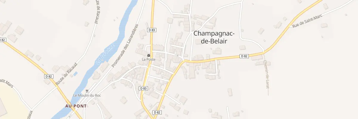 Plan du 7 Rue Georges Bonnet à Champagnac-de-Belair