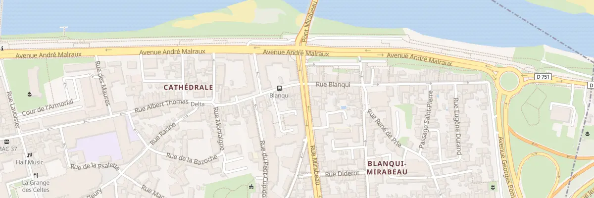 Plan du 9 Rue Mirabeau à Tours