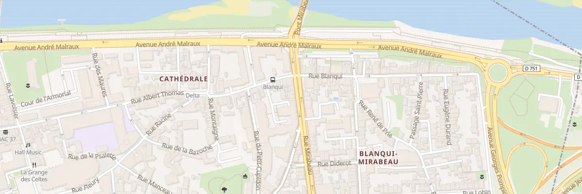 Plan du 15 Rue Mirabeau à Tours