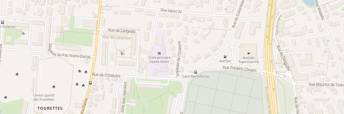 Plan du 6 Imp 20 Rue de l’Oratoire à Tours