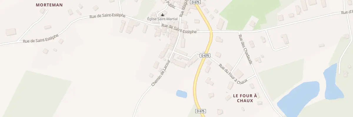 Plan du 71 Le Bourg à Augignac