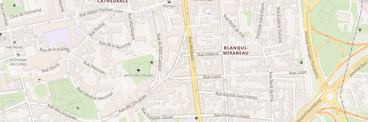 Plan du 55 Rue Mirabeau à Tours