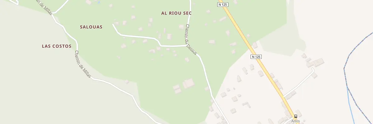 Plan du 8 La Lano de Dessus à Arlos