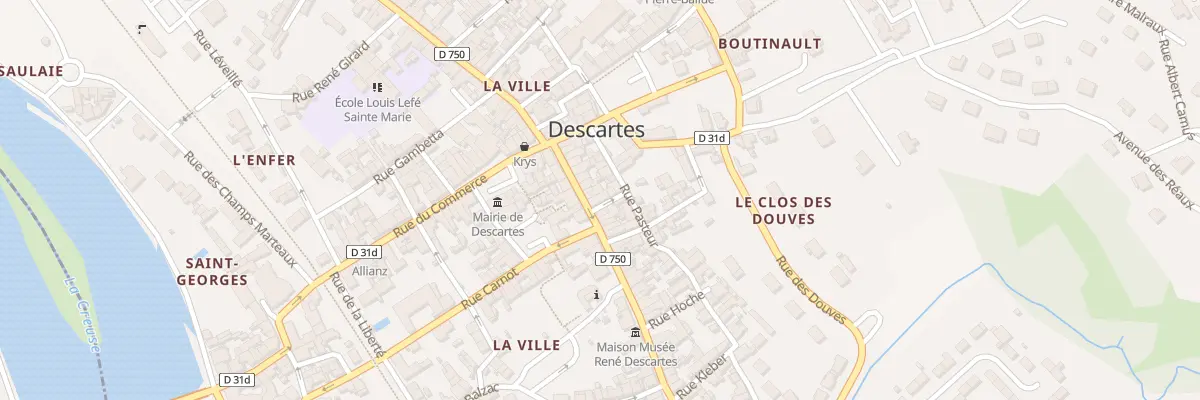 Plan du 16 Rue Descartes à Descartes