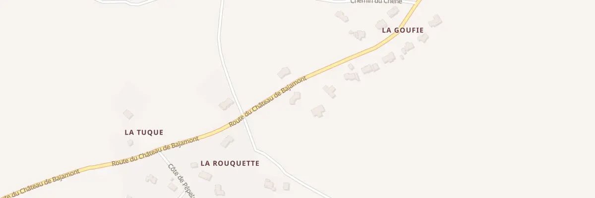 Plan du 2322 Rte du Château de Bajamont à Bajamont