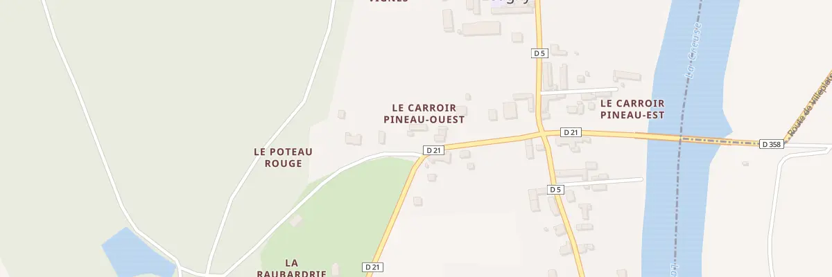 Plan du 8 Rue de la Forêt à Leugny